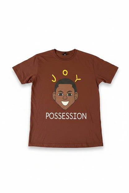 Chocolate brown Joy Possession t-shirt